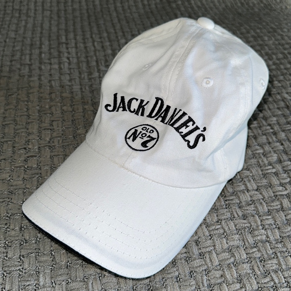Jack Daniels white cotton cap hat